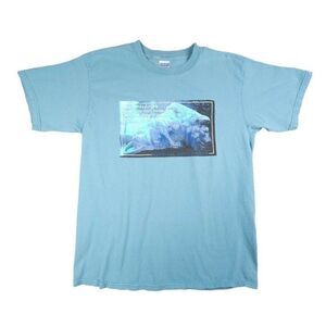 Vintage National Police Week T Shirt Mens Size Large Blue Y2K Proverbs Lion